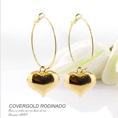 Aretes en covergold rodinado