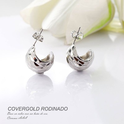 Aretes en covergold rodinado