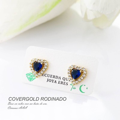 Aretes en covergold rodinado