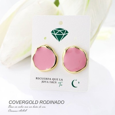 Aretes en covergold rodinado