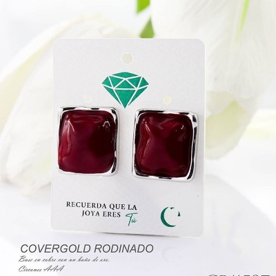 Aretes en covergold rodinado