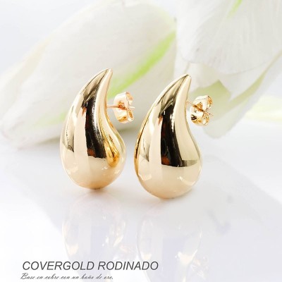 Aretes en covergold rodinado