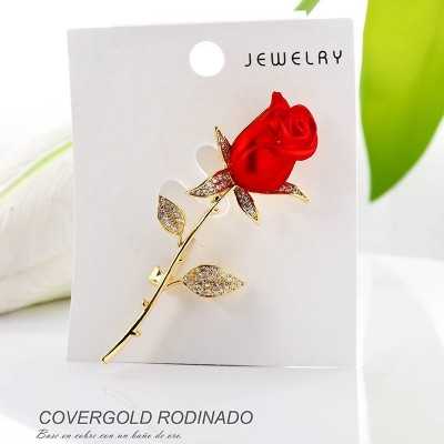 Broches en covergold rodinado