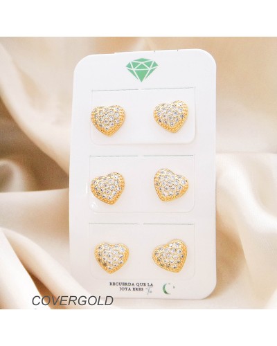 Aretes En Forma De Corazón