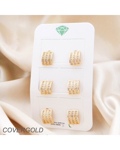 Set De Aretes En Covergold