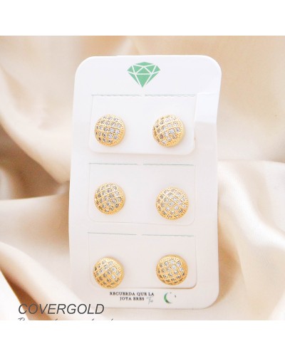 Set De Aretes En Covergold