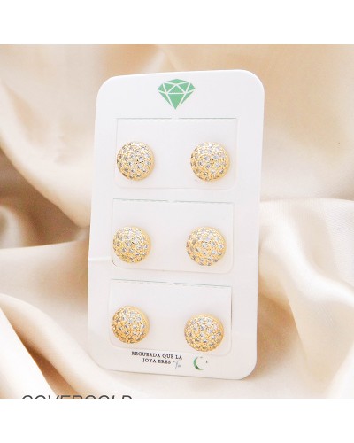 Set De Aretes En Covergold