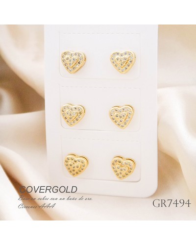 Set De Aretes En Covergold
