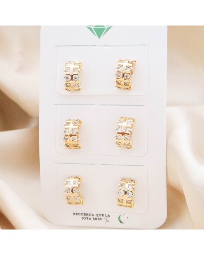 Set De Aretes En Covergold